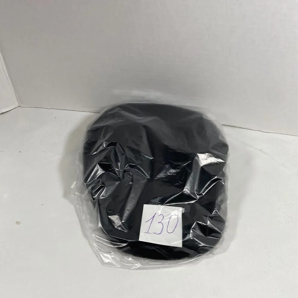 The Childrens Place Girls 4-6 Black Velvet Newsboy Cap Plaid Trim Hat